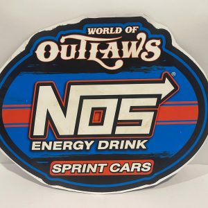 WOO NOS ENERGY DRINK SPRINTCARS WING STICKER