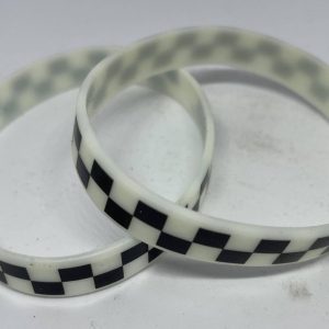 WRIST BAND / GLOW / BLACK/WHITE