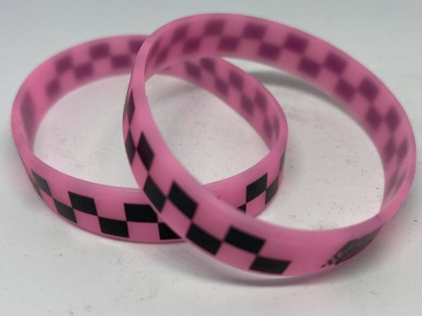 WRIST BAND / GLOW / BLACK/PINK