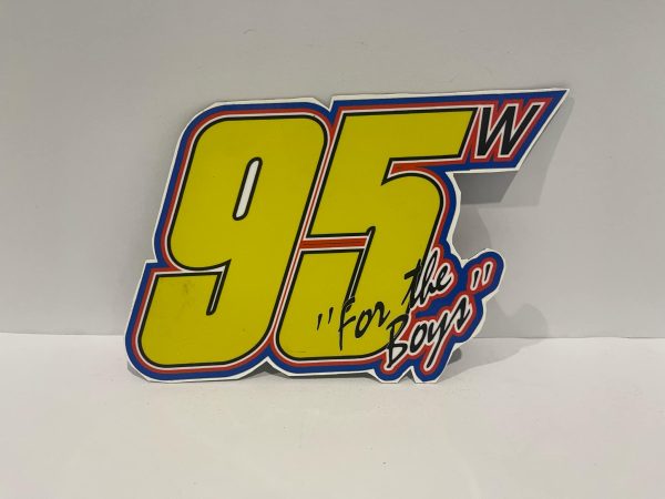 WA 95 FOR THE BOYS STICKER YELLOW/BLUE