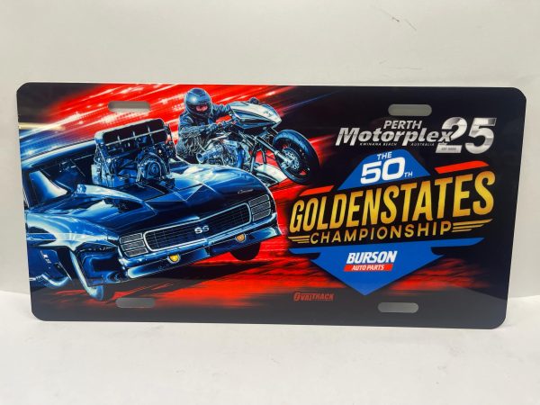 2024 50TH GOLDENSTATES LICENSE PLATE
