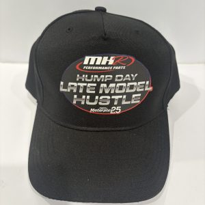 HUMP DAY LATE MODEL HUSTLE.  BLACK CAP / VERCRO BACK