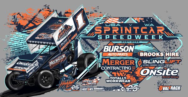 2024-2025 WA v USA SPRINTCAR SPEEDWEEK LICENSE PLATE