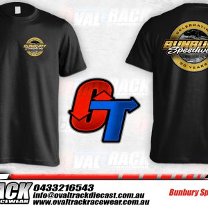 BUNBURY SPEEDWAY 50 YEARS LOGO T-SHIRT