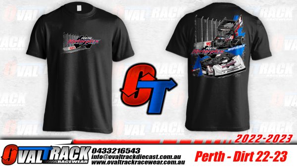 2022-2023 PERTH MOTORPLEX SPEEDWAY T-SHIRT