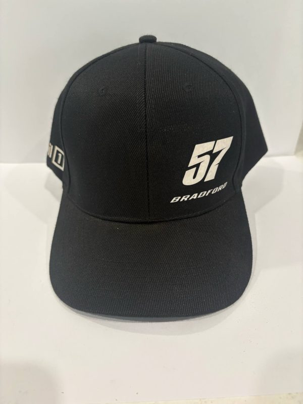 SHAUN BRADFORD.  BLACK CAP / VERCRO BACK