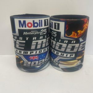 2025 AUSTRALIAN LATE MODEL TITLE STUBBY HOLDER LOGO/FLAMES