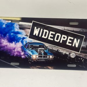 WIDE OPEN LICENSE PLATE - CAR/PLATE
