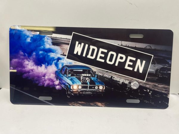 WIDE OPEN LICENSE PLATE - CAR/PLATE