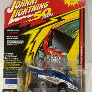 1:64 Scale JOHNNY LIGHTNING - HAWAIIAN DODGE CHARGER - BLUE/WHITE
