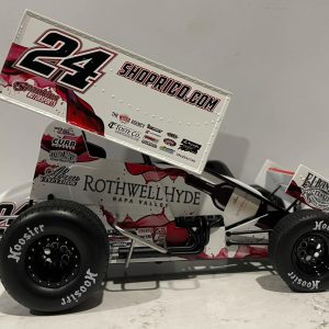 2024 1:18 Scale RICO ABREU. RED WINE EXPRESS - FRONT WING AUTOGRAPHED - TEAM EXCLUSIVE