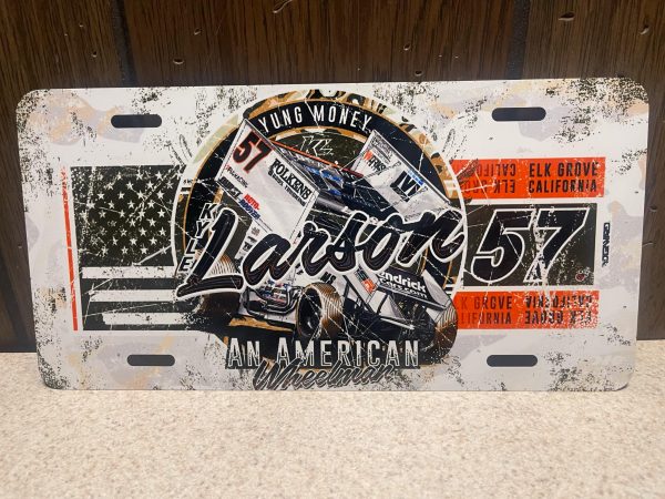2025 KYLE LARSON AN AMERICAN WHEELMAN LICENSE PLATE