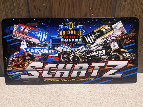 2025 DONNY SCHATZ NATIONALS LICENSE PLATE
