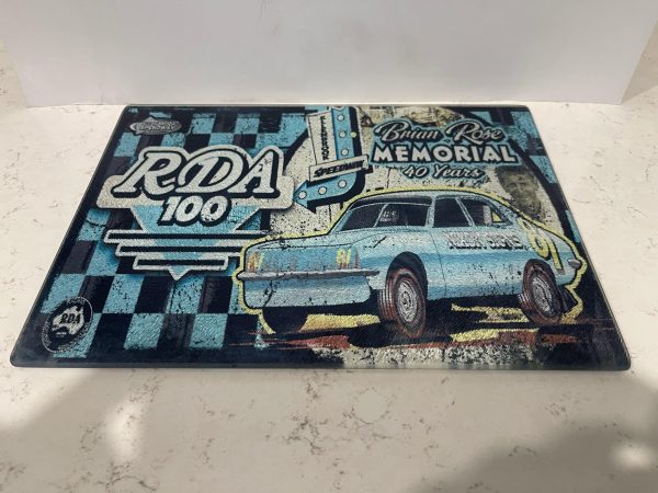 2025 RDA 100 - 40TH BRIAN ROSE GLASS CHOPPING BOARD