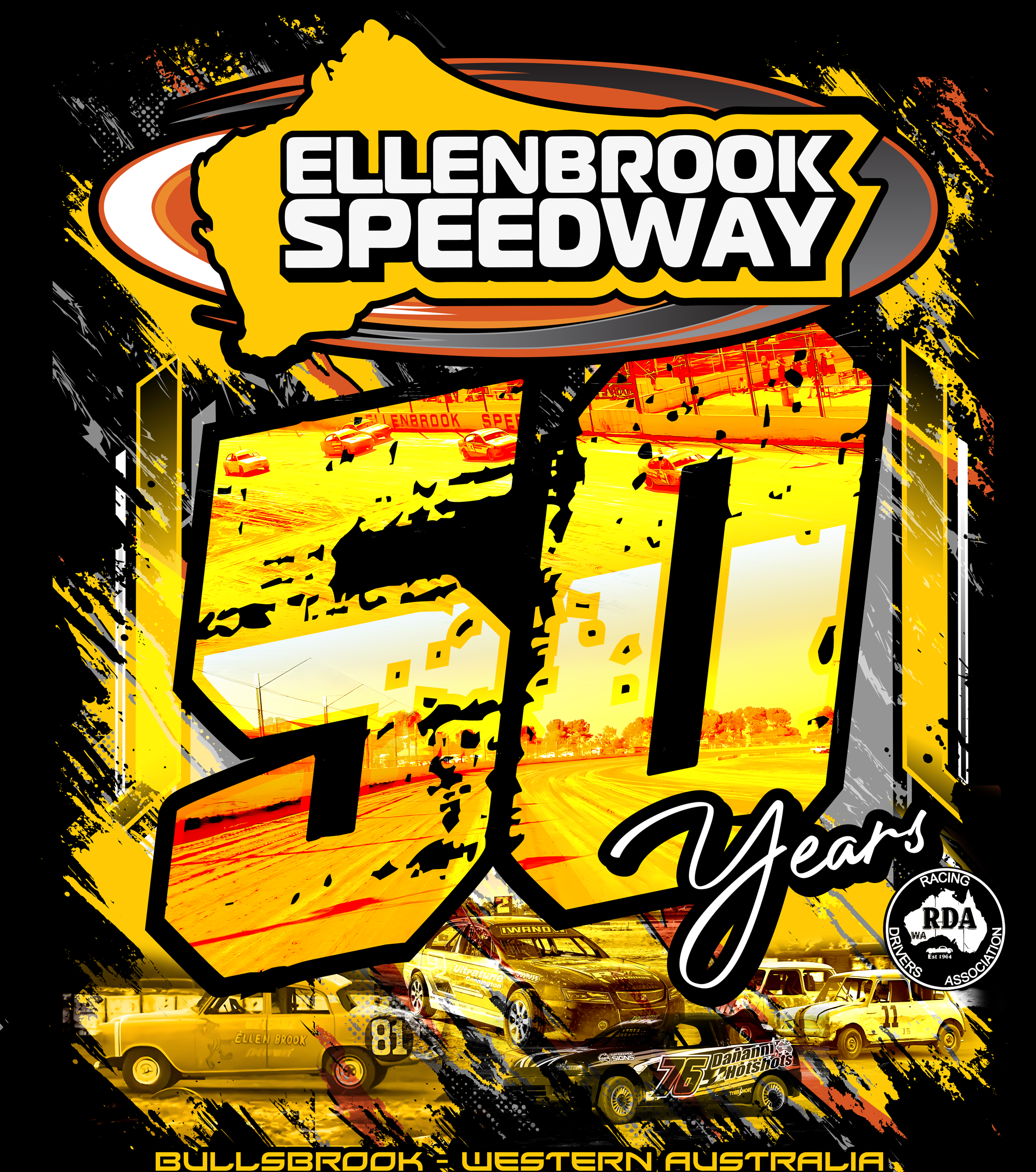 Ellenbrook Speedway 50th Anniversary TANK TOP PER-ORDER Pay - Pick up on the Day 26/27-09-2026 - Image 3
